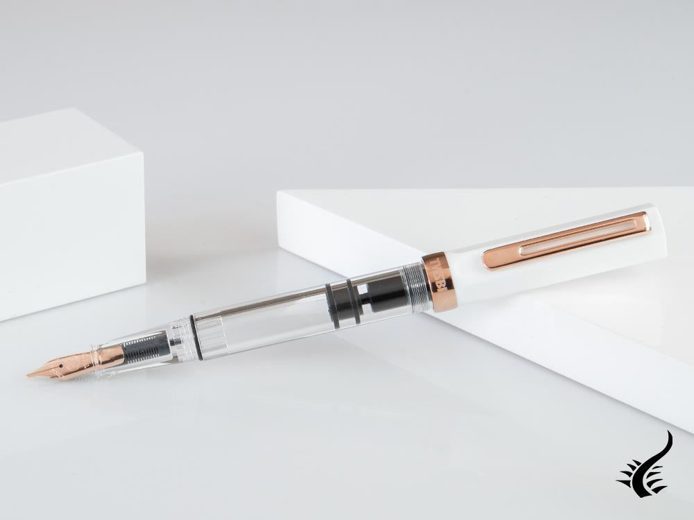 Stylo plume Twsbi Eco White Rose Gold, plastique, transparent, M7447720