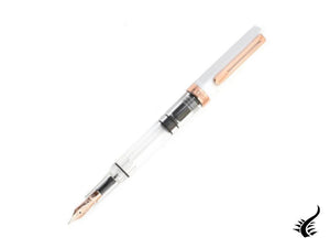 Twsbi Eco White Rose Gold Fountain Pen, Plastic, Transparent, M7447720