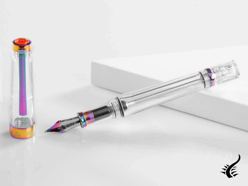 Twsbi VAC 700R Iris Fountain Pen, Resin, Transparent, M7448150