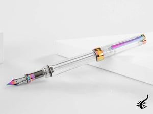 Twsbi VAC 700R Iris Fountain Pen, Resin, Transparent, M7448150