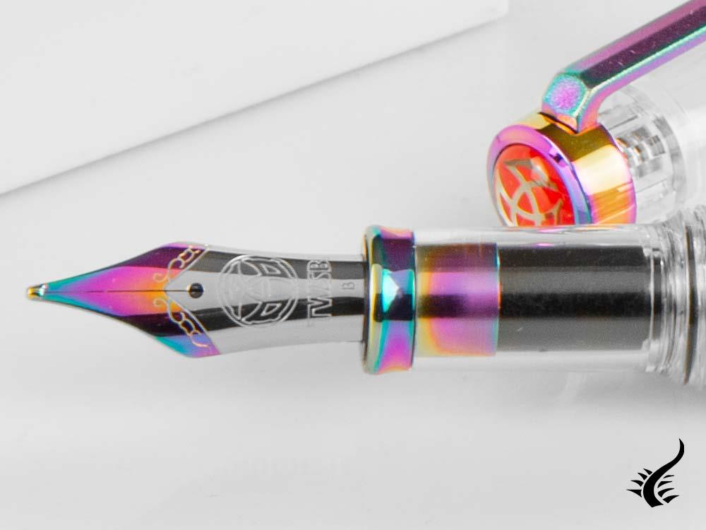 Stylo plume Twsbi VAC 700R Iris, résine, transparent, M7448150