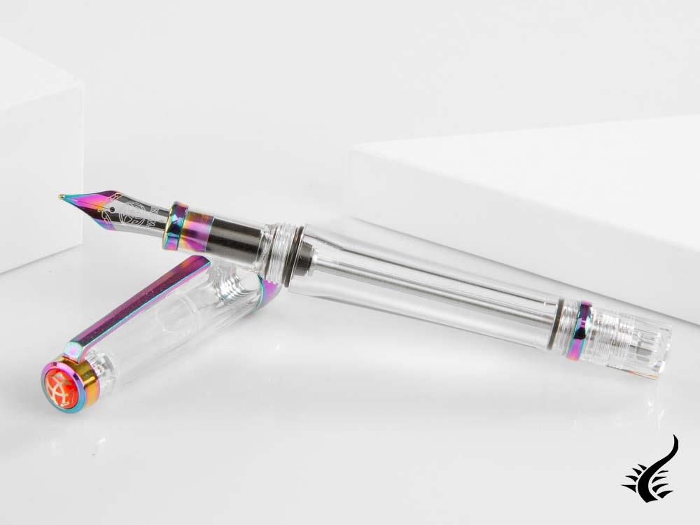 Stylo plume Twsbi VAC 700R Iris, résine, transparent, M7448150