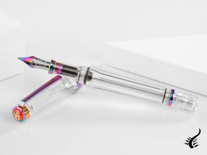 Stylo plume Twsbi VAC 700R Iris, résine, transparent, M7448150