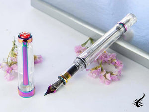 Stylo plume Twsbi VAC 700R Iris, résine, transparent, M7448150