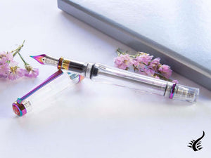 Twsbi VAC 700R Iris Fountain Pen, Resin, Transparent, M7448150