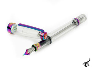 Twsbi VAC 700R Iris Fountain Pen, Resin, Transparent, M7448150