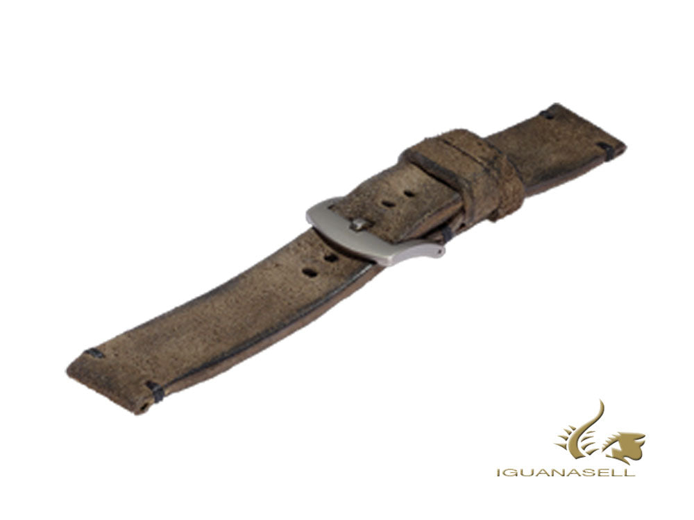 U-Boat Accesorios Strap, Aged Leather, Brown, 20 mm., Stainless Steel, 7663