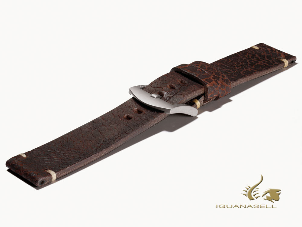 U-Boat Accesorios Strap, Aged Leather, Brown, 23mm., Stainless Steel, 6970