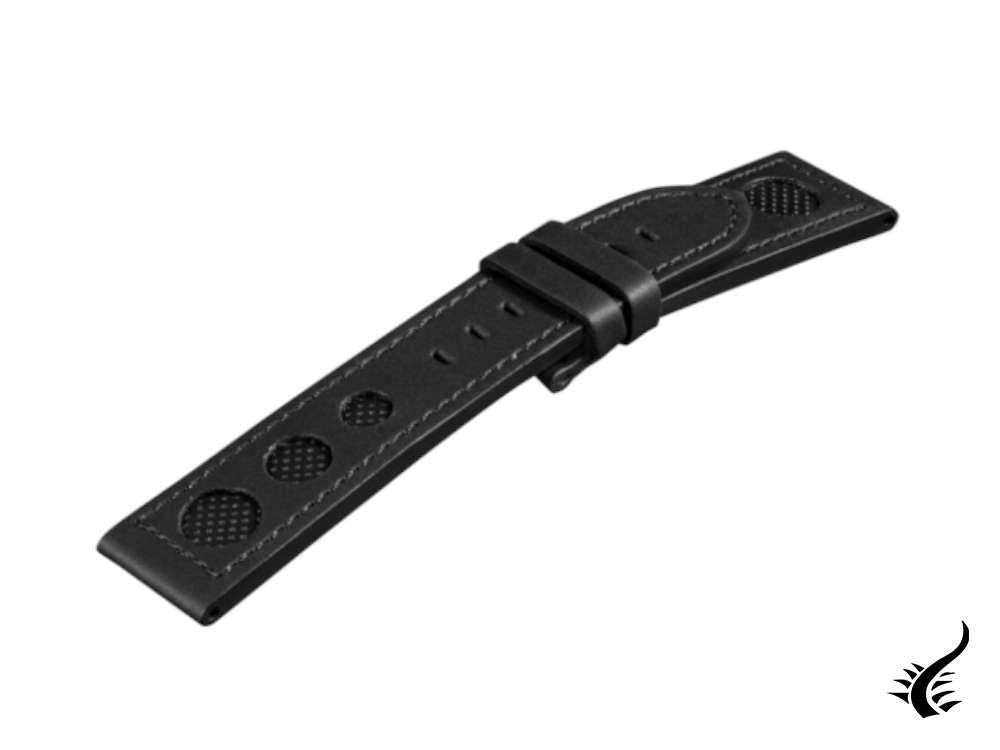 U-Boat Accesorios Strap, Calfskin Leather, Black, 20 mm., 1341/Z