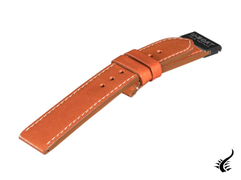 U-Boat Accesorios Strap, Calfskin Leather, Brown, 20 mm., 2010/Z