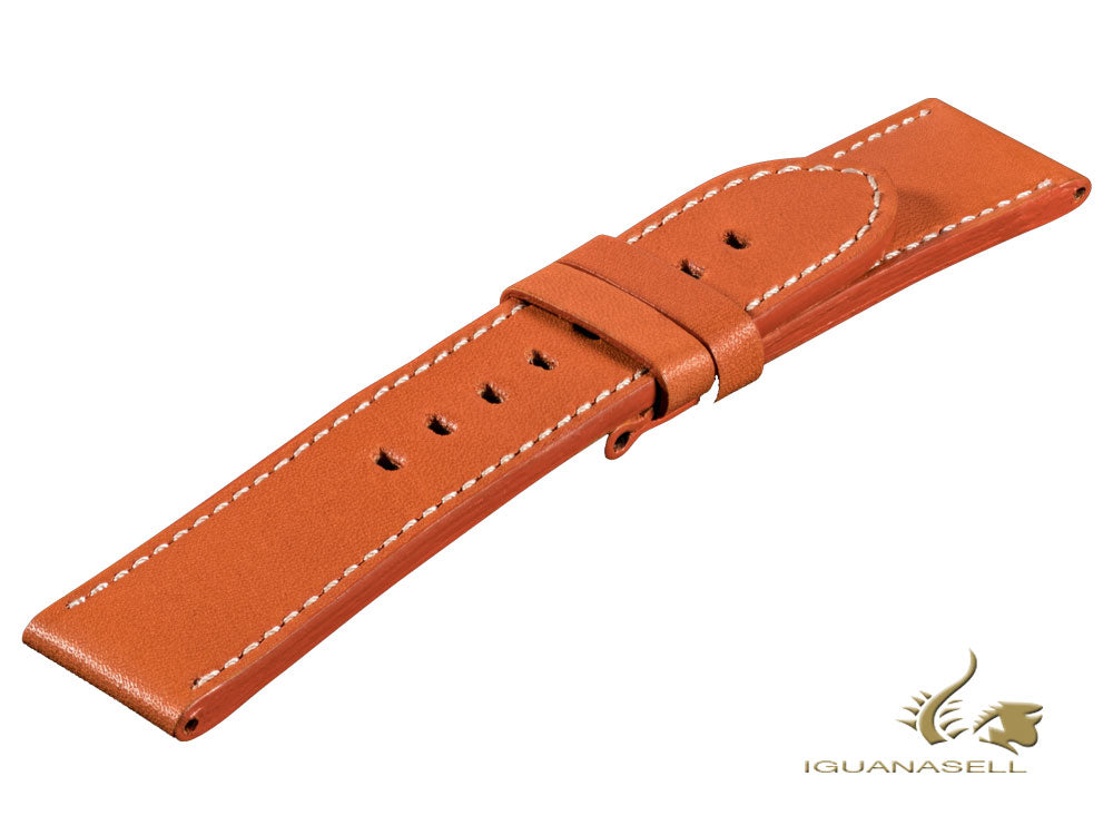 U-Boat Accesorios Strap, Calfskin Leather, Cotton, Brown, 20 mm., 827/Z