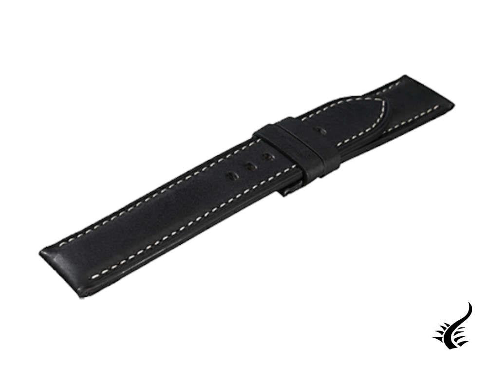 Bracelet pour accessoires U-Boat, cuir, noir, 22 mm, 7935/XL/Z