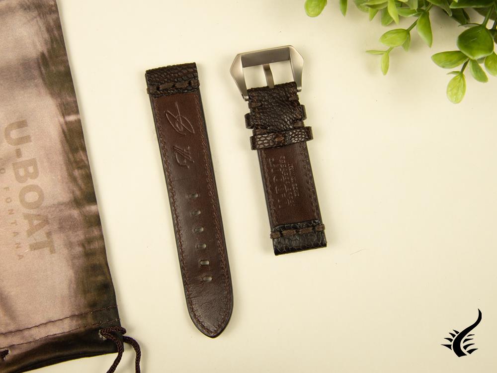 U-Boat Accesorios Strap, Leather, Brown, 23mm., Stainless Steel, 3019