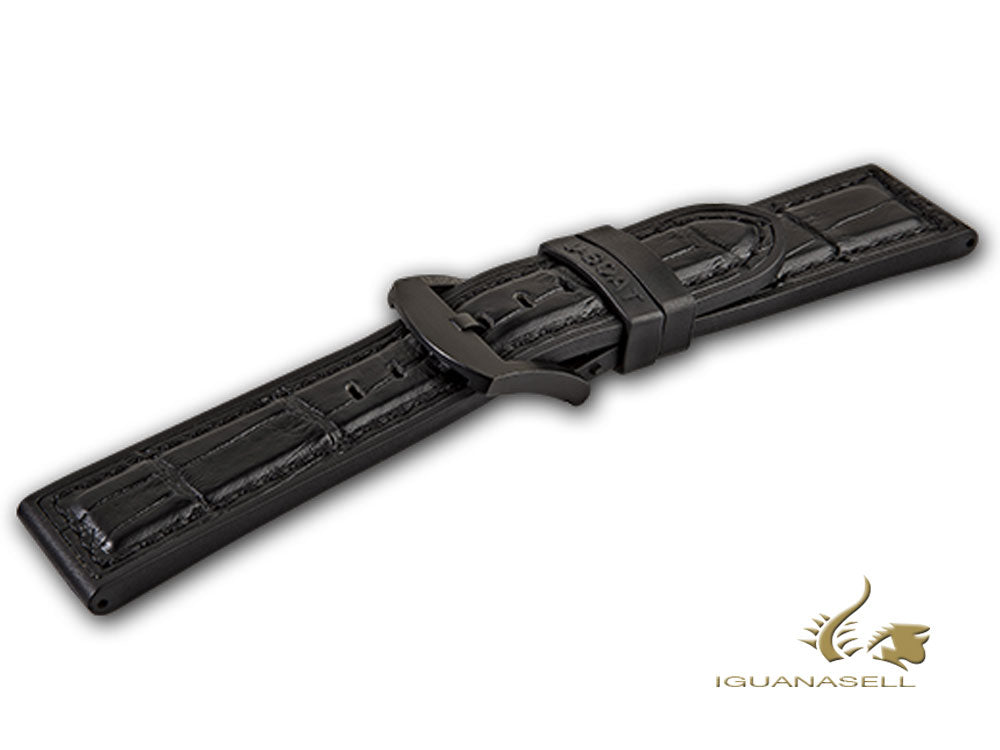 U-Boat Accesorios Strap, Rubber, Black, 23 mm., Steel, IPB, 5013