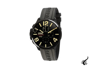 Montre à quartz DLC Capsoil Chrono de U-Boat, noire, 45 mm, 8109/C