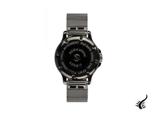 Montre à quartz IPB U-Boat Capsoil Darkmoon 38, noire, 38 mm, 8470/MT