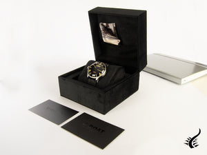 Montre à quartz U-Boat Capsoil Darkmoon 44 SS, caoutchouc, noir, 44 mm, 8463/A