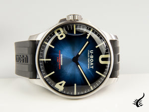 Montre à quartz SS bleu Capsoil Darkmoon Soleil de U-Boat, 44 mm, 8704