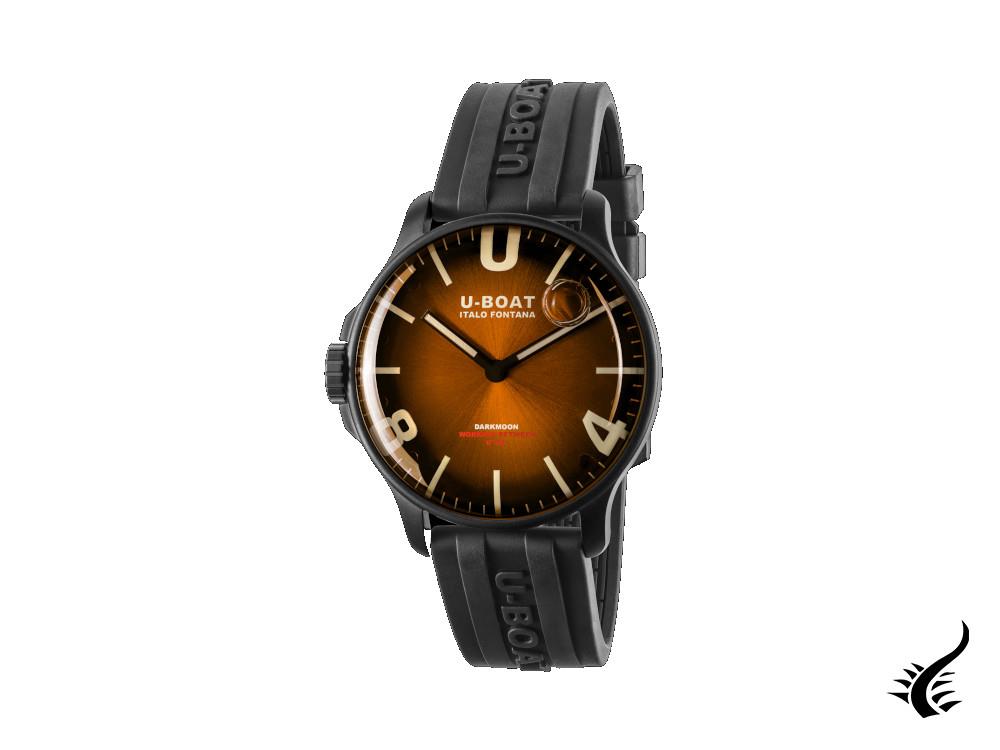 Montre à quartz IPV marron Capsoil Darkmoon Soleil de U-Boat, 44 mm, 8699