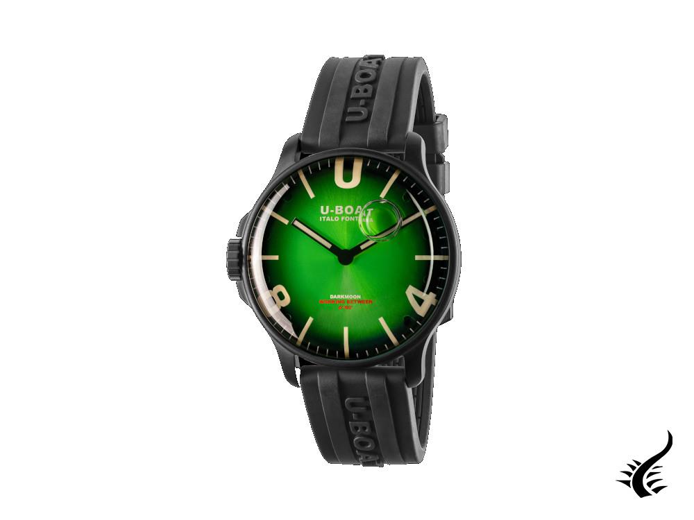 Montre à quartz IPB verte Capsoil Darkmoon Soleil de U-Boat, 44 mm, 8698