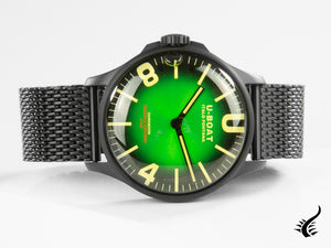 Montre à quartz IPB verte Capsoil Darkmoon Soleil de U-Boat, 44 mm, 8698/MT