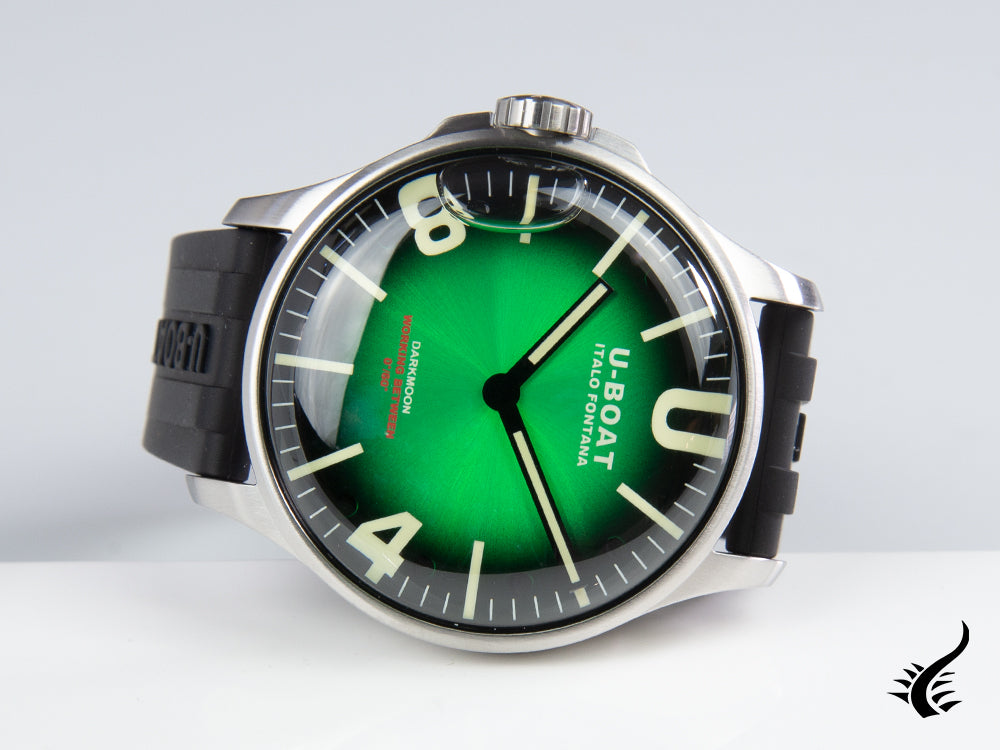 Montre à quartz SS Capsoil Darkmoon Soleil Green de U-Boat, 44 mm, 8702/B