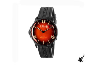 Montre à quartz IPB rouge U-Boat Capsoil Darkmoon Soleil, 44 mm, 8697