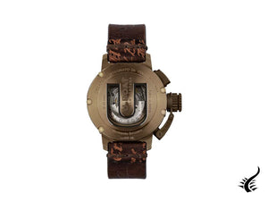 Montre automatique U-Boat Chimera Green Bronze, noire, 46 mm, édition limitée, 8527