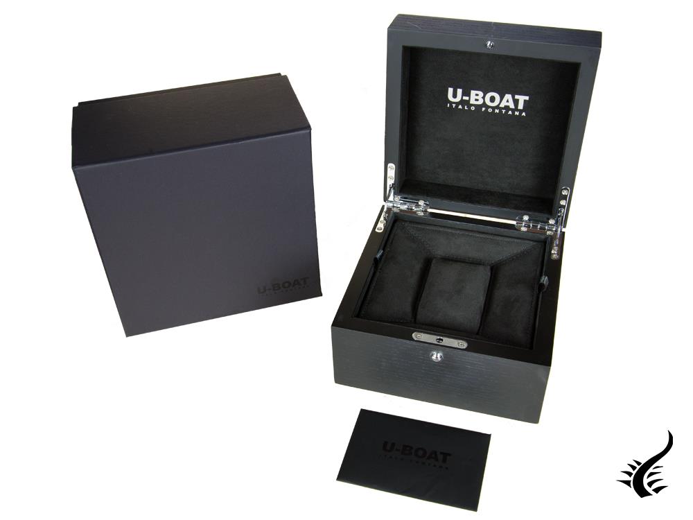 U-Boat Classico Automatic Watch, Stainless Steel 316L, IPB, Black, 40mm, 6951