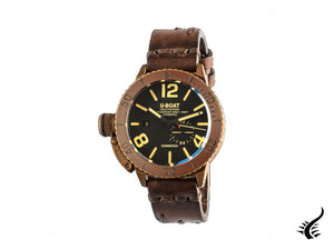 U-Boat Classico Sommerso Automatic Watch, Bronze, Bronze, Black, 46 mm, 8486/C