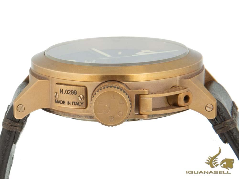 U-Boat Classico U-47 Bronzo Automatic Watch, Bronze, Black, 47 mm, Leather, 7797