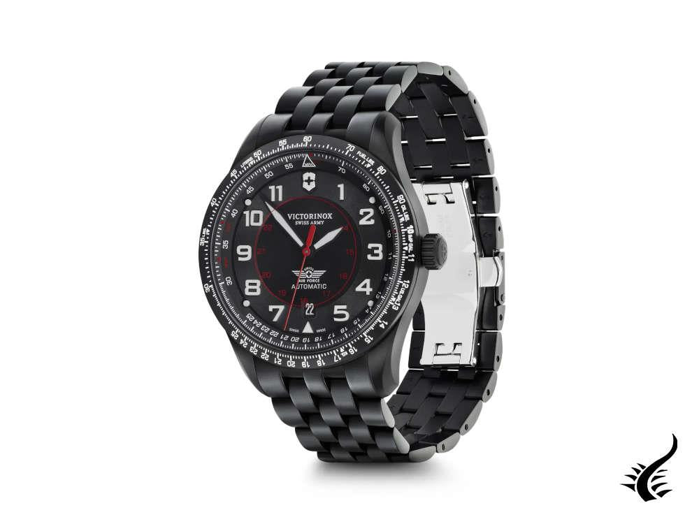 Montre mécanique automatique Victorinox Airboss, édition noire, 42 mm, V241974