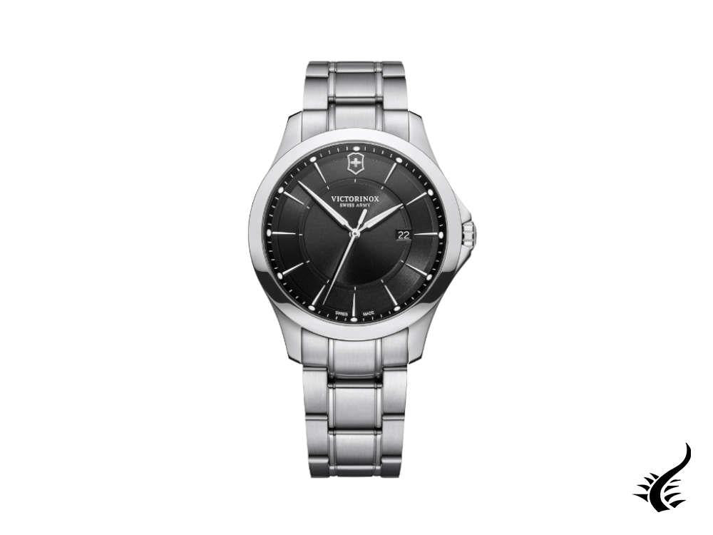 Montre à quartz Victorinox Alliance Gent, acier inoxydable, noir, 40 mm, V241909