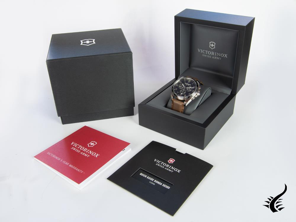 Montre à quartz Victorinox Fieldforce Classic Chrono, noire, 42 mm, V241928