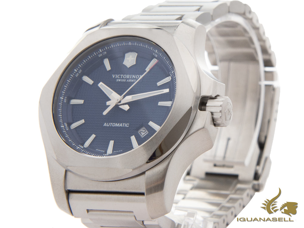 Montre automatique Victorinox INOX, acier, bleu, 43 mm, 20 atm, V241835