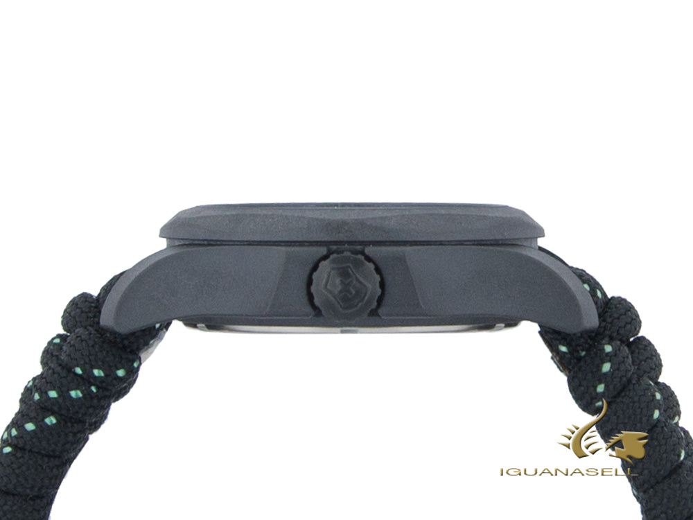 Victorinox I.N.O.X. Carbon Quartz Watch, Black, 43 mm, Paracord, V241859