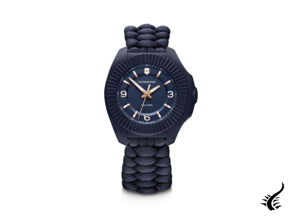 Victorinox I.N.O.X. Ladies Quartz Watch, Blue, 37mm, Paracord, V241955