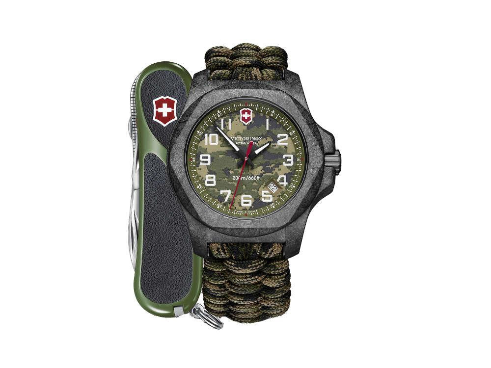 Montre à quartz Victorinox INOX, verte, 43 mm, édition limitée, V241927.1