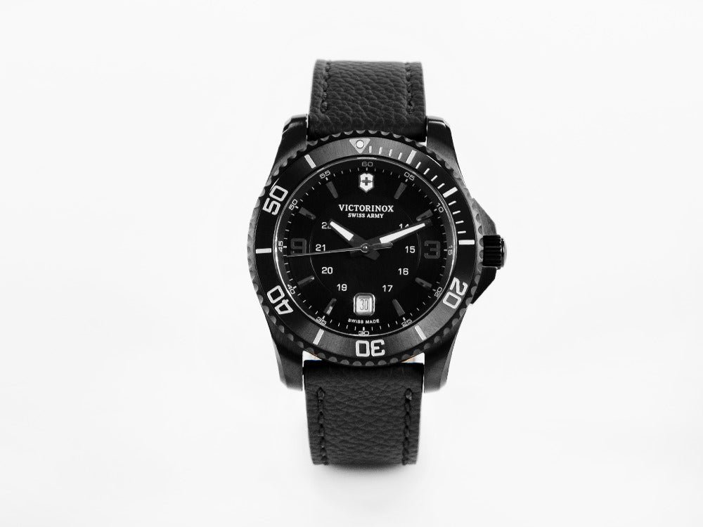 Montre à quartz Victorinox Maverick Black Edition, acier, noir, 43 mm, V241787