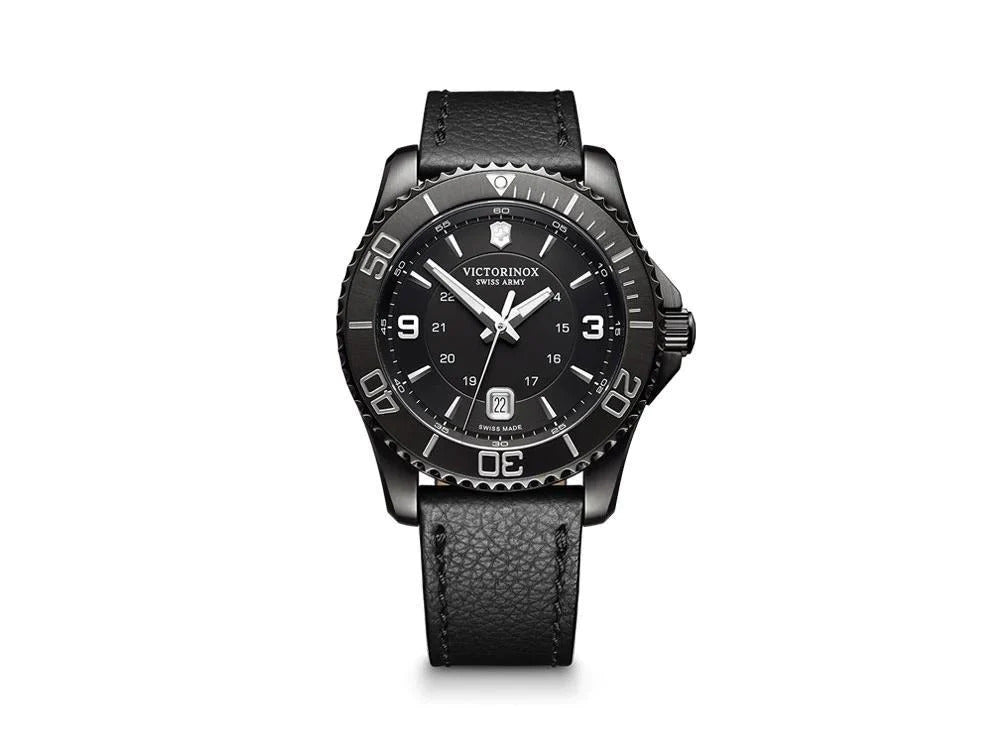 Montre à quartz Victorinox Maverick Black Edition, acier, noir, 43 mm, V241787