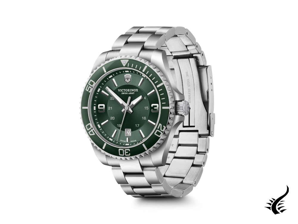 Victorinox Maverick Quartz Watch, Green, 43 mm, Steel bracelet, V241934