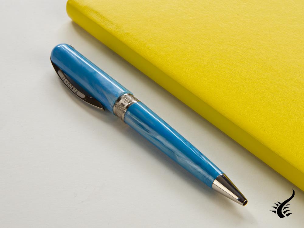 Stylo à bille Visconti Breeze Blueberry, Résine, Bleu, KP08-05-BP