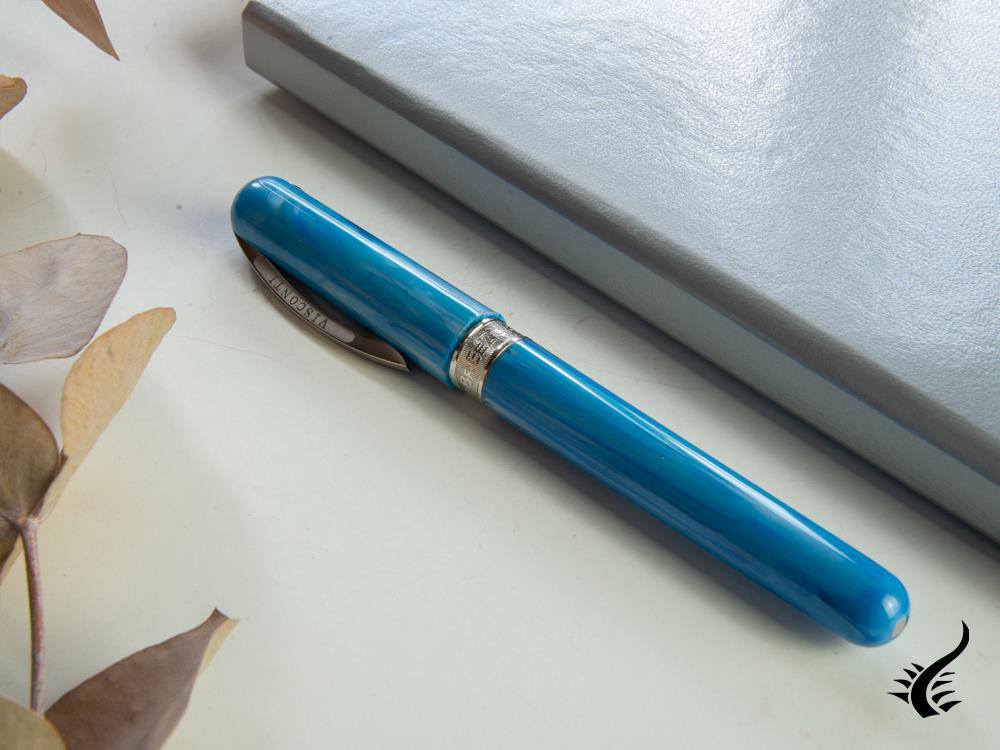 Stylo plume Visconti Breeze Blueberry, résine injectée, bleu, KP08-05-FP