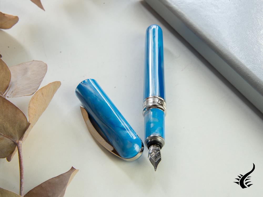 Stylo plume Visconti Breeze Blueberry, résine injectée, bleu, KP08-05-FP