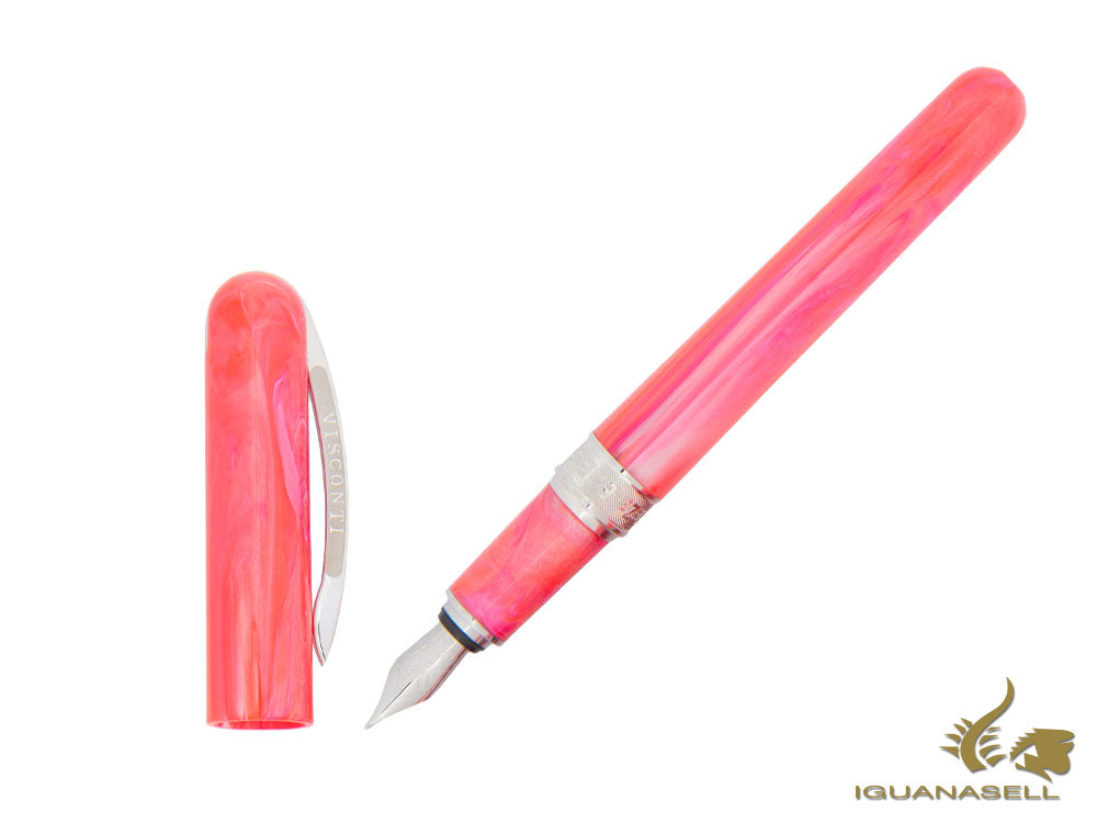 Stylo plume Visconti Breeze Cherry, résine injectée, rose, KP08-04-FP