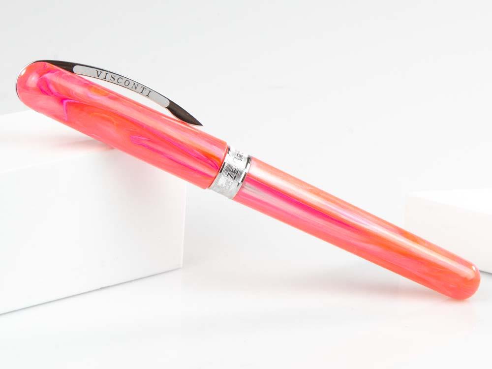 Stylo roller Visconti Breeze Cherry, résine injectée, rose KP08-04-RB