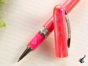 Stylo roller Visconti Breeze Cherry, résine injectée, rose KP08-04-RB