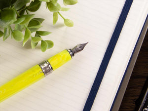 Stylo plume Visconti Breeze Lemon, résine injectée, jaune, KP08-01-FP