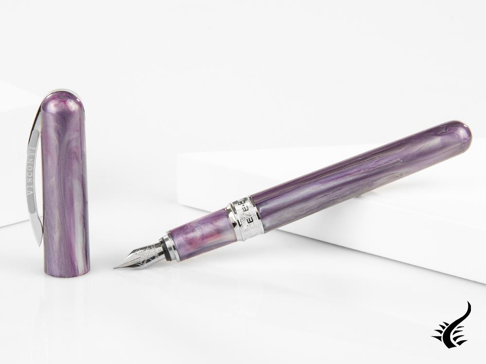 Stylo plume Visconti Breeze Plum, résine injectée, violet, KP08-06-FP