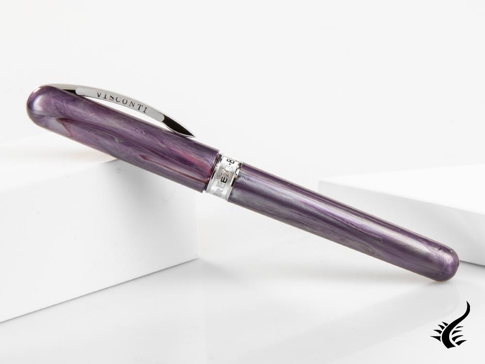 Stylo plume Visconti Breeze Plum, résine injectée, violet, KP08-06-FP